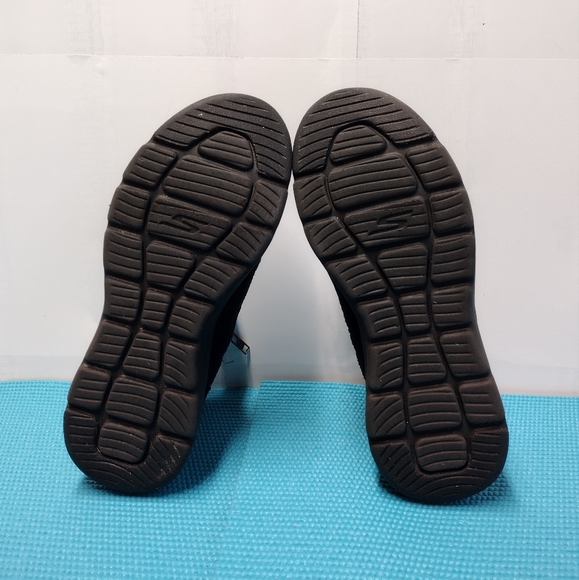 Skechers Black and White Plaid Ankle Booties - Picture 13 of 14